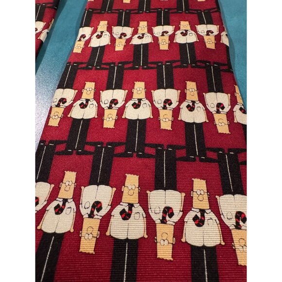 Vintage Dilbert 100% Silk Tie –‎ Made in USA - Picture 6 of 6